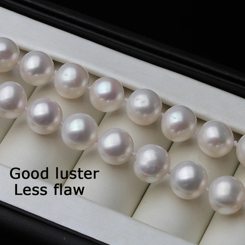 Fine Beads White Pearl Necklace Woman,Vintage Natural Freshwater Pearl Necklace Pendant