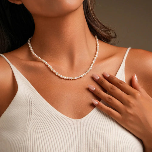 Baroque Freshwater Pearl Sterling Silver Necklace
