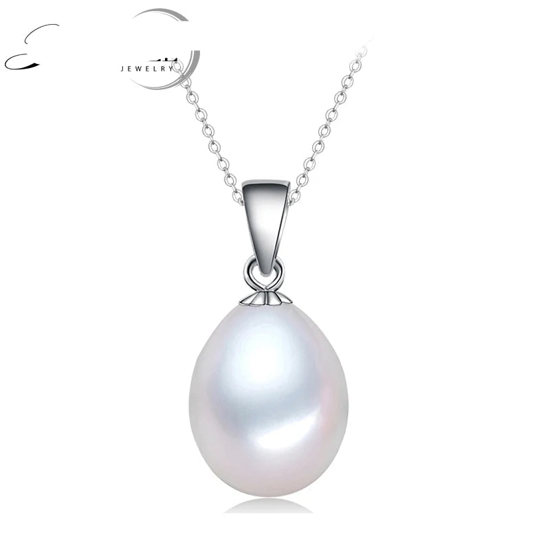 Real Pearl Pendant,925 Silver Cultured Natural Fresh Water Pearl Pendant Pendant