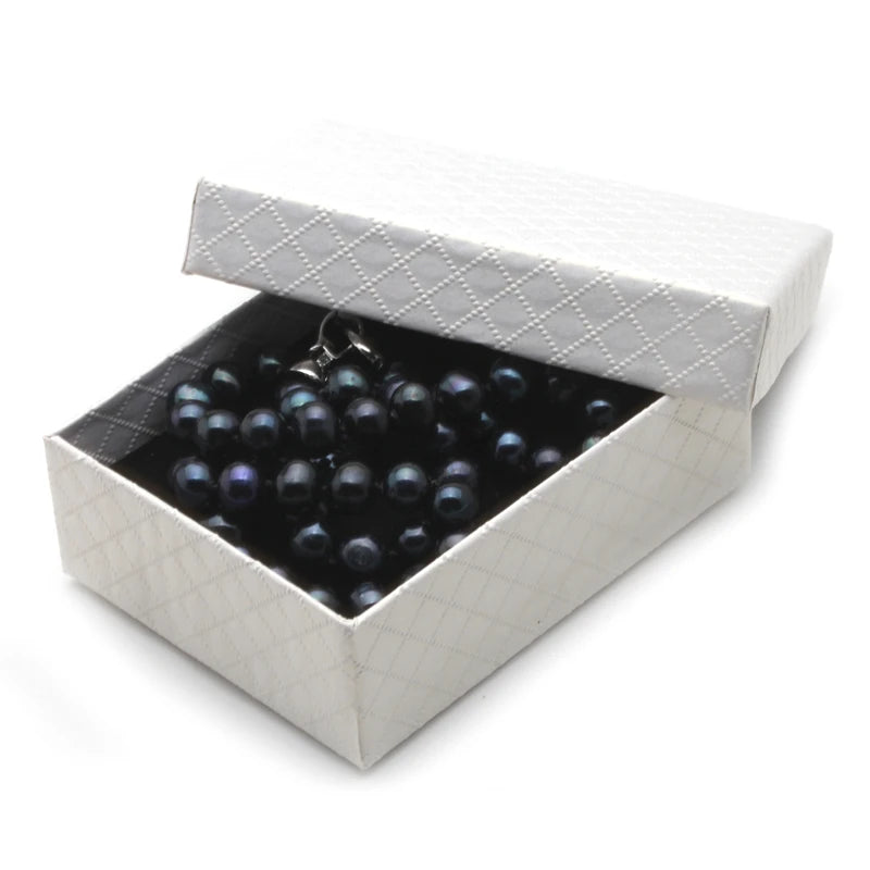 Natural Black Fresh Water Pearl Necklace For Women,Wedding Fine Beads Pearl Necklace