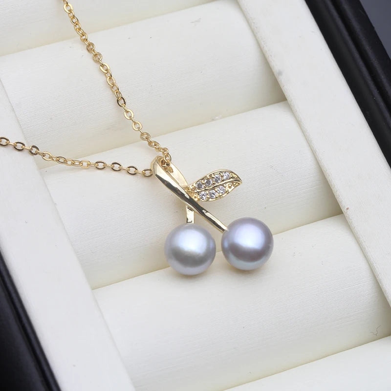 Real Original Fresh water Pearl Pendant Woman,Gold Plated Pearl Pendant Jewelry