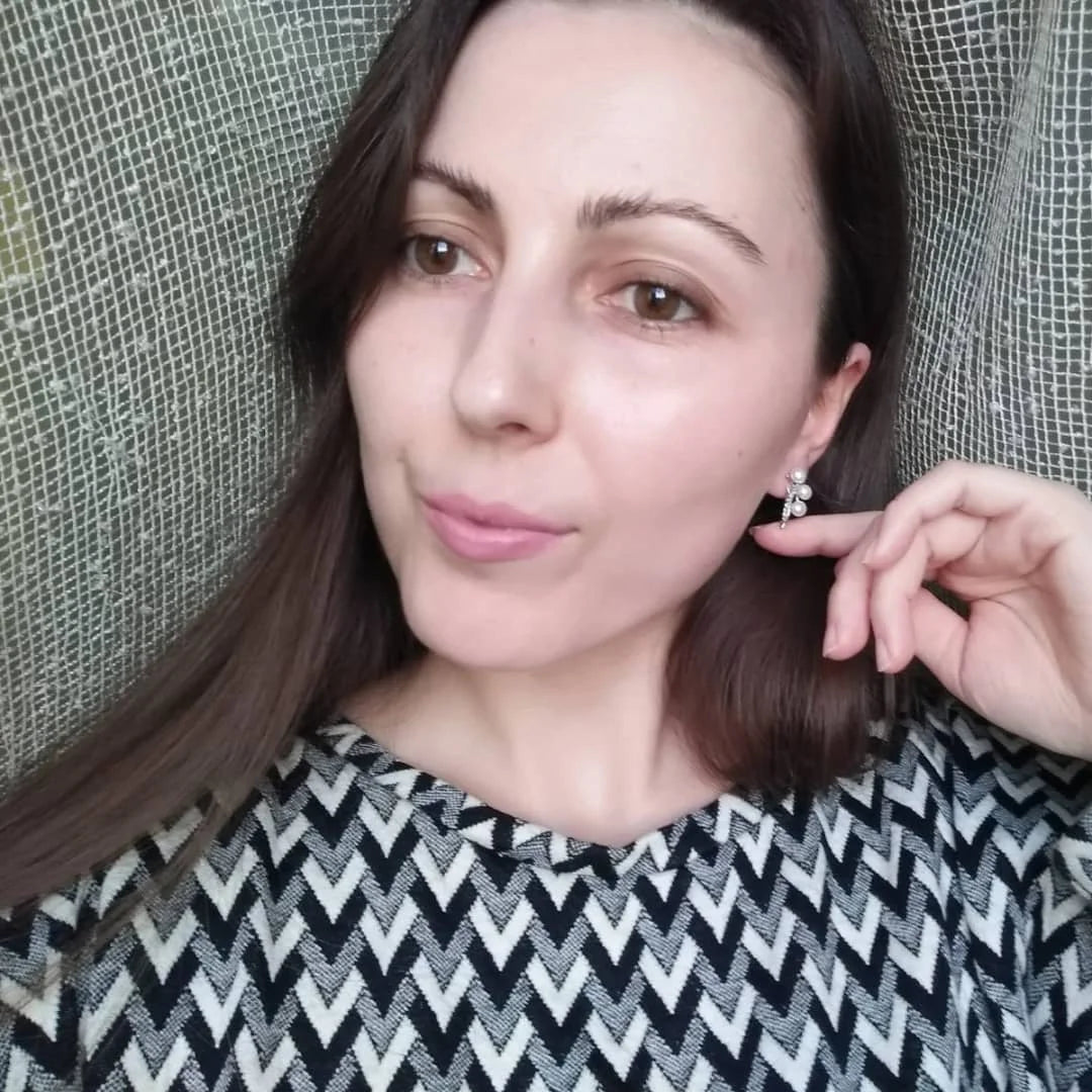 Real Natural Freshwater Pearl Earring925 Sterling Silver Stud Earrings Pearl Fine Jewelry