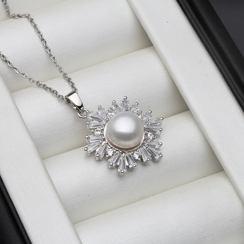 Natural Pearl Pendant , 925 Pearl Pendant Silver