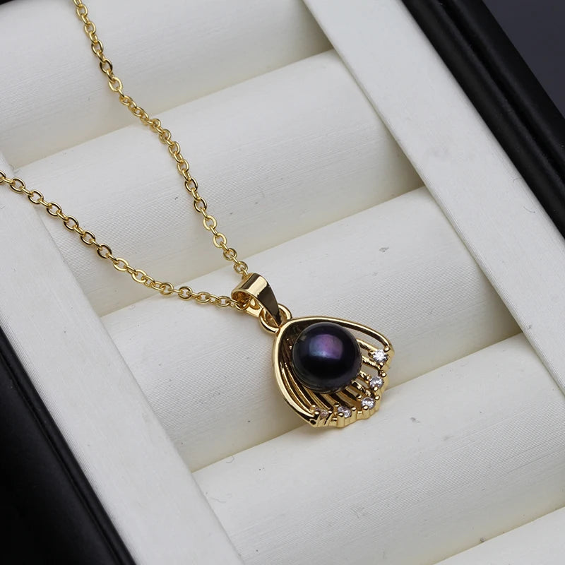 Classic Flower Freshwater Pearl Pendant Natural Pearl Pendants