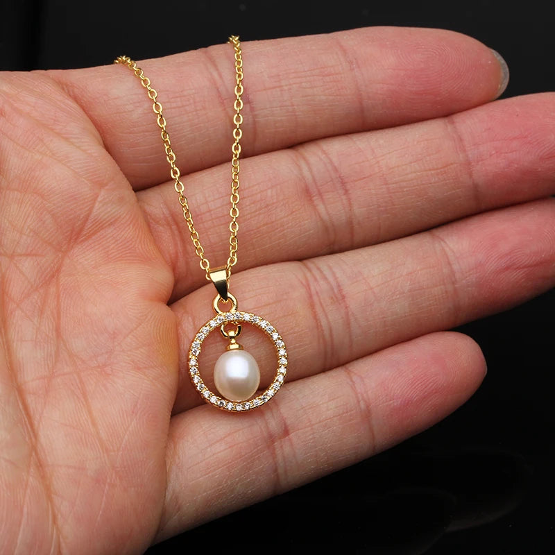 Cute Cultured Natural Fresh water Pearl Pendant