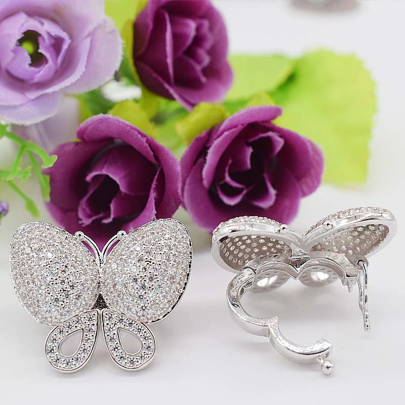 Beautiful Natural Freshwater Pearl Bracelet Necklace Jewelry Clasp Accesorry 925 Sterling Silver Jewelry making