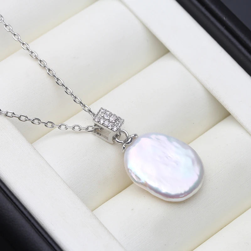 Real Natural Large Baroque Pearl Necklaces For Woman Freshwater Pearl Pendant