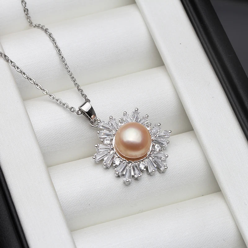 Natural Pearl Pendant , 925 Pearl Pendant Silver