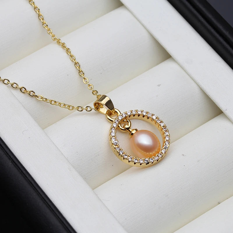 Cute Cultured Natural Fresh water Pearl Pendant