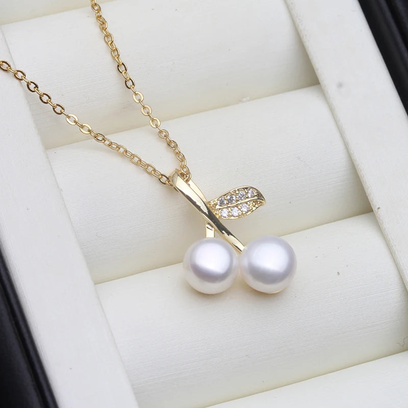 Real Original Fresh water Pearl Pendant Woman,Gold Plated Pearl Pendant Jewelry