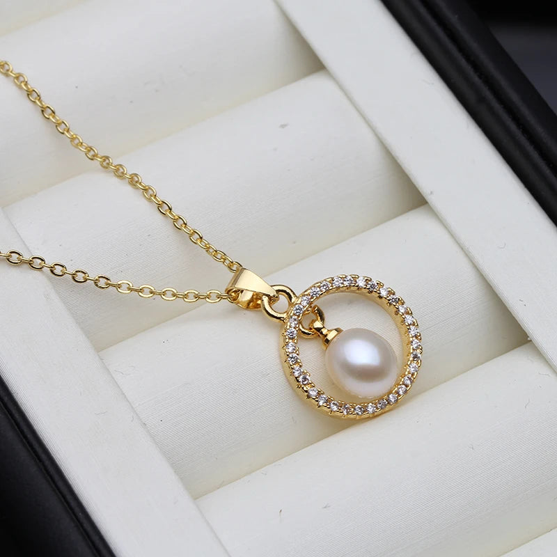 Cute Cultured Natural Fresh water Pearl Pendant