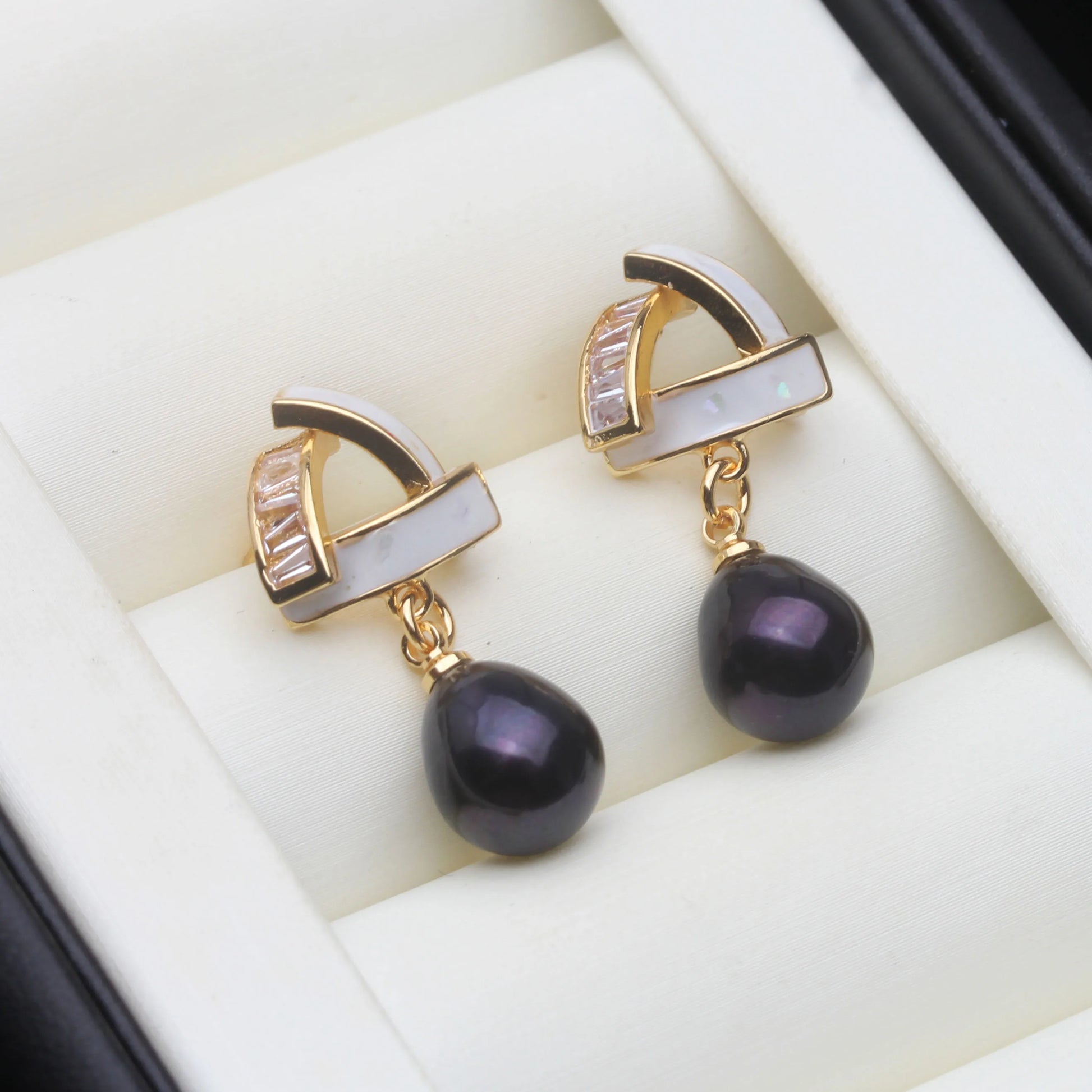 Freshwater Pearl Drop Earrings For Women,Cute Dangle Pearl Earrings