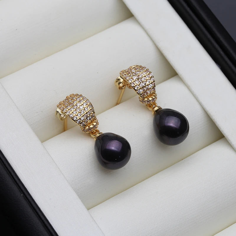 Cute Pearl Earrings For Women,Natural Freshwater Pearl Earrings