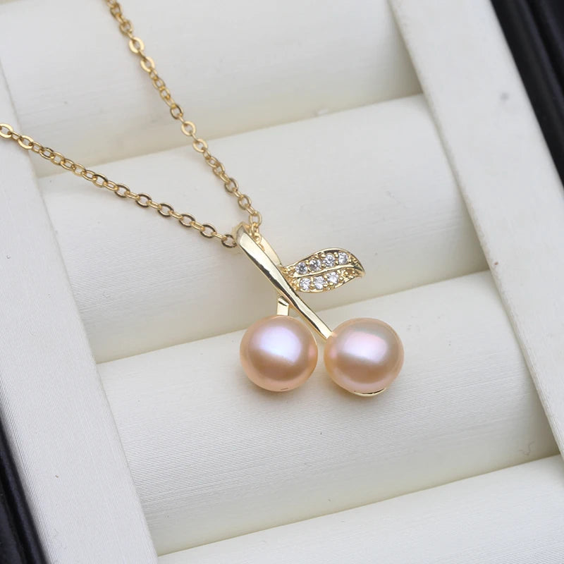 Real Original Fresh water Pearl Pendant Woman,Gold Plated Pearl Pendant Jewelry