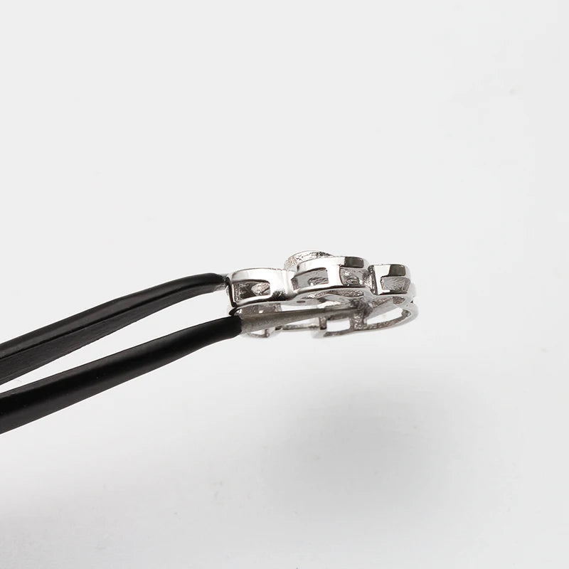 Freshwater Pearl Bracelet Necklace Jewelry Flower Clasp Fasten Accesorry 925 Sterling Silver Jewelry Making DIY