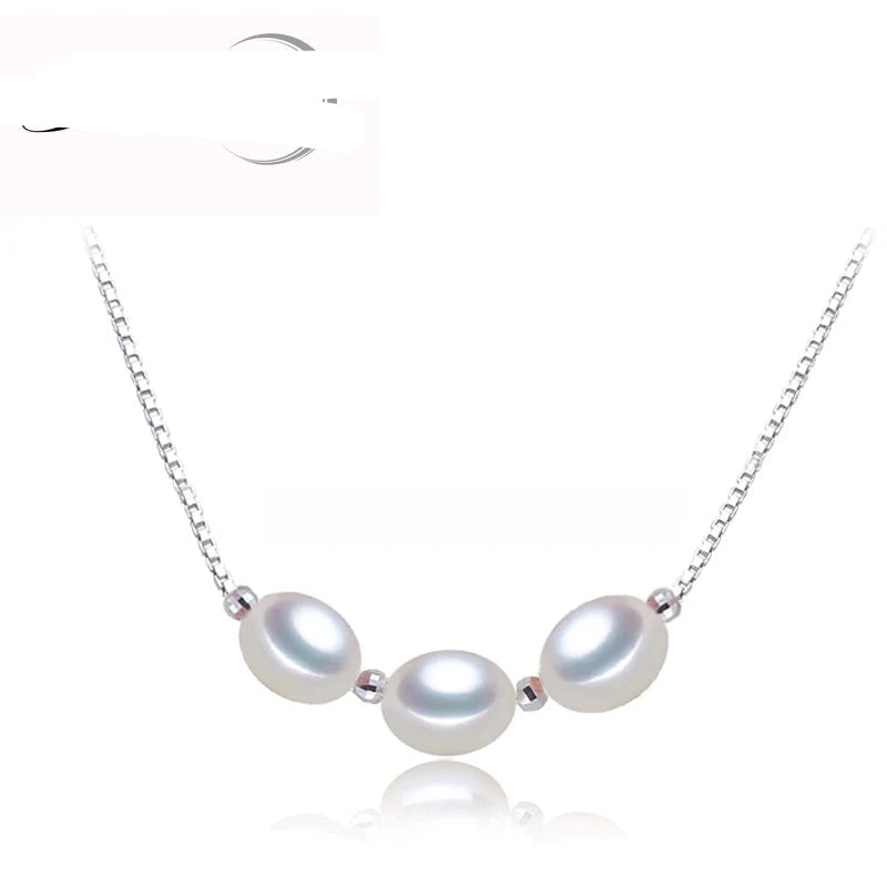 Real Natural Fresh water Pearl Pendant 925 Women, Silver Pearl Jewelry Pendant