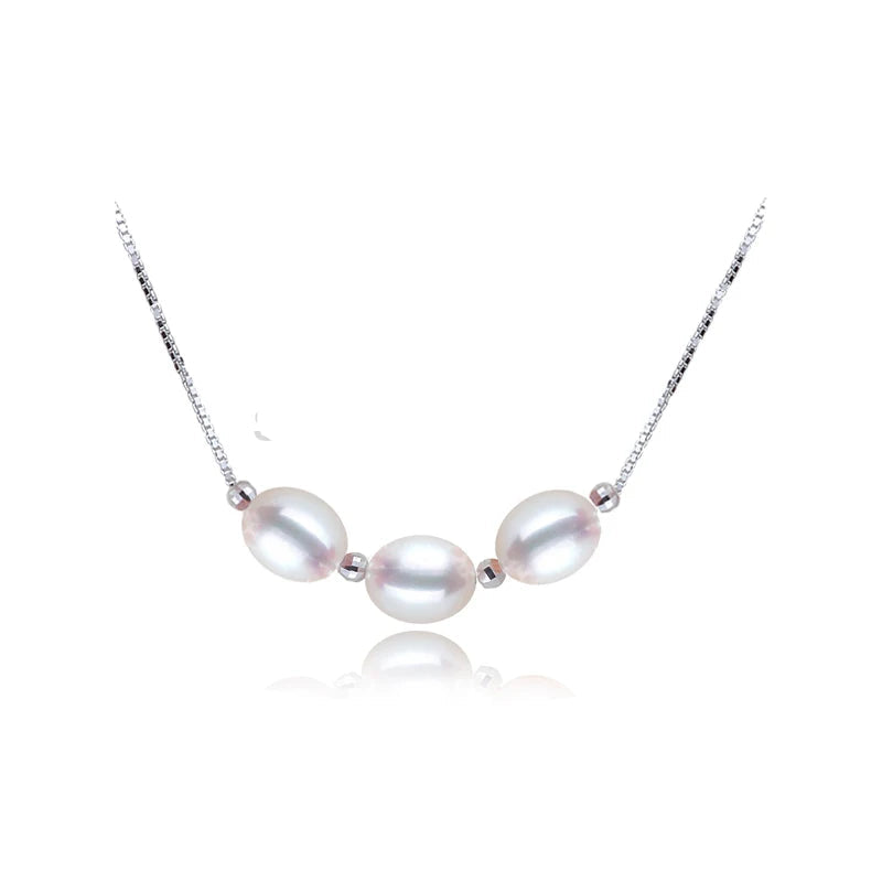 Real Natural Fresh water Pearl Pendant 925 Women, Silver Pearl Jewelry Pendant