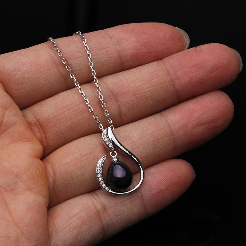 Freshwater Natural Pearl Necklace For Women,925 Sterling Silver